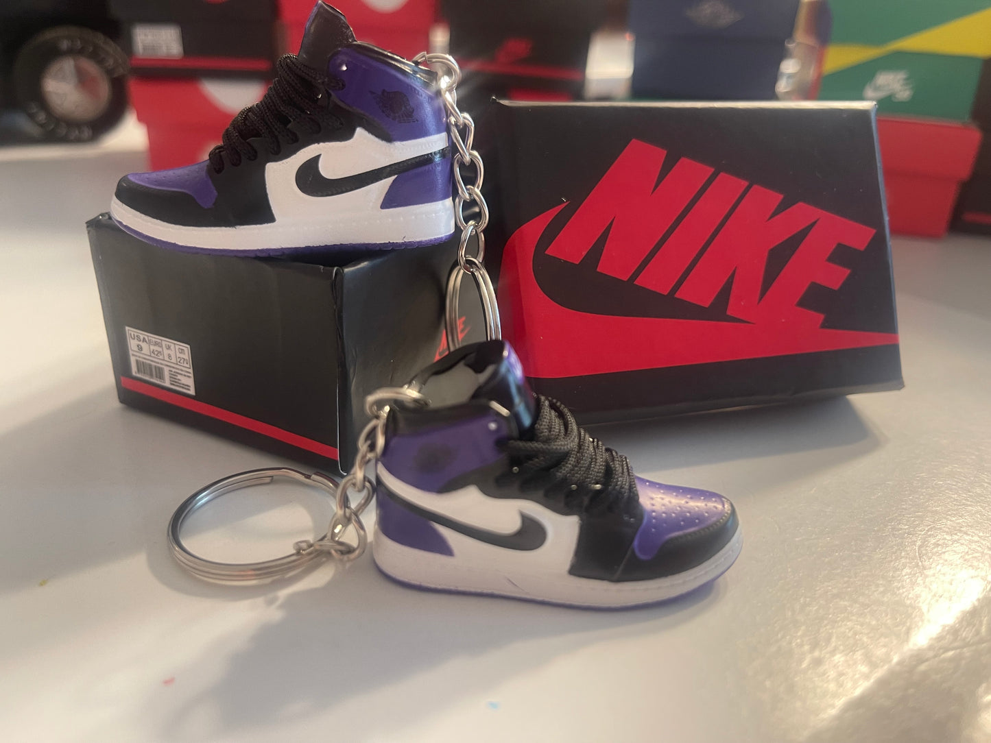 3D Shoe Key Chain With box