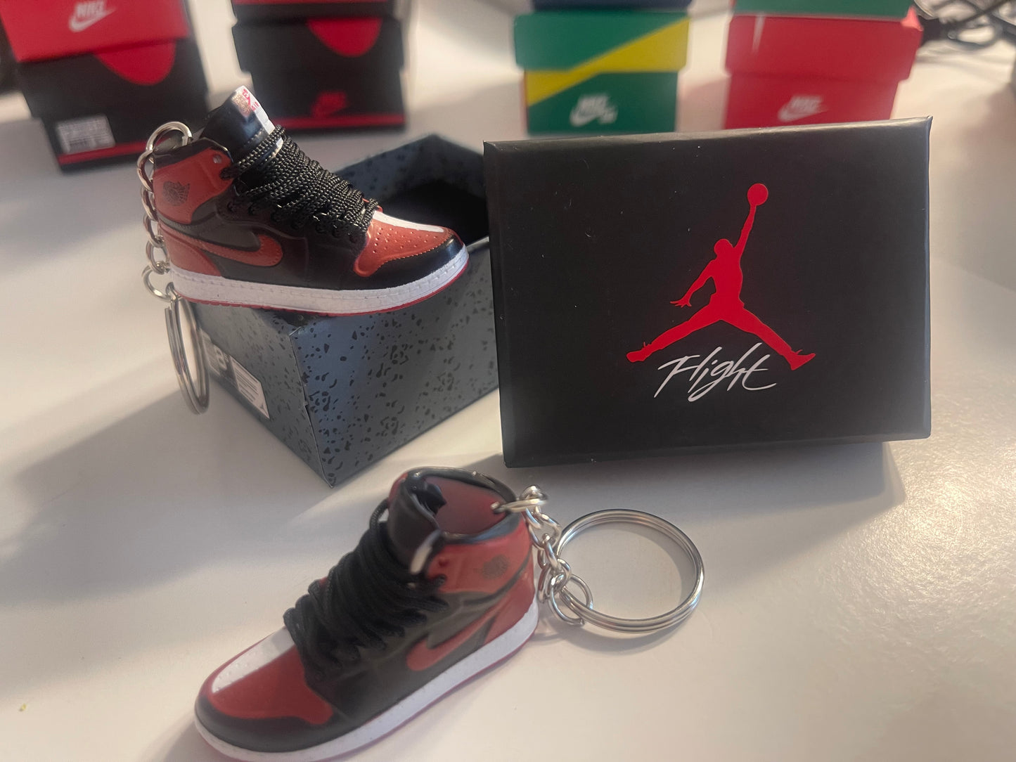 3D Shoe Key Chain With box