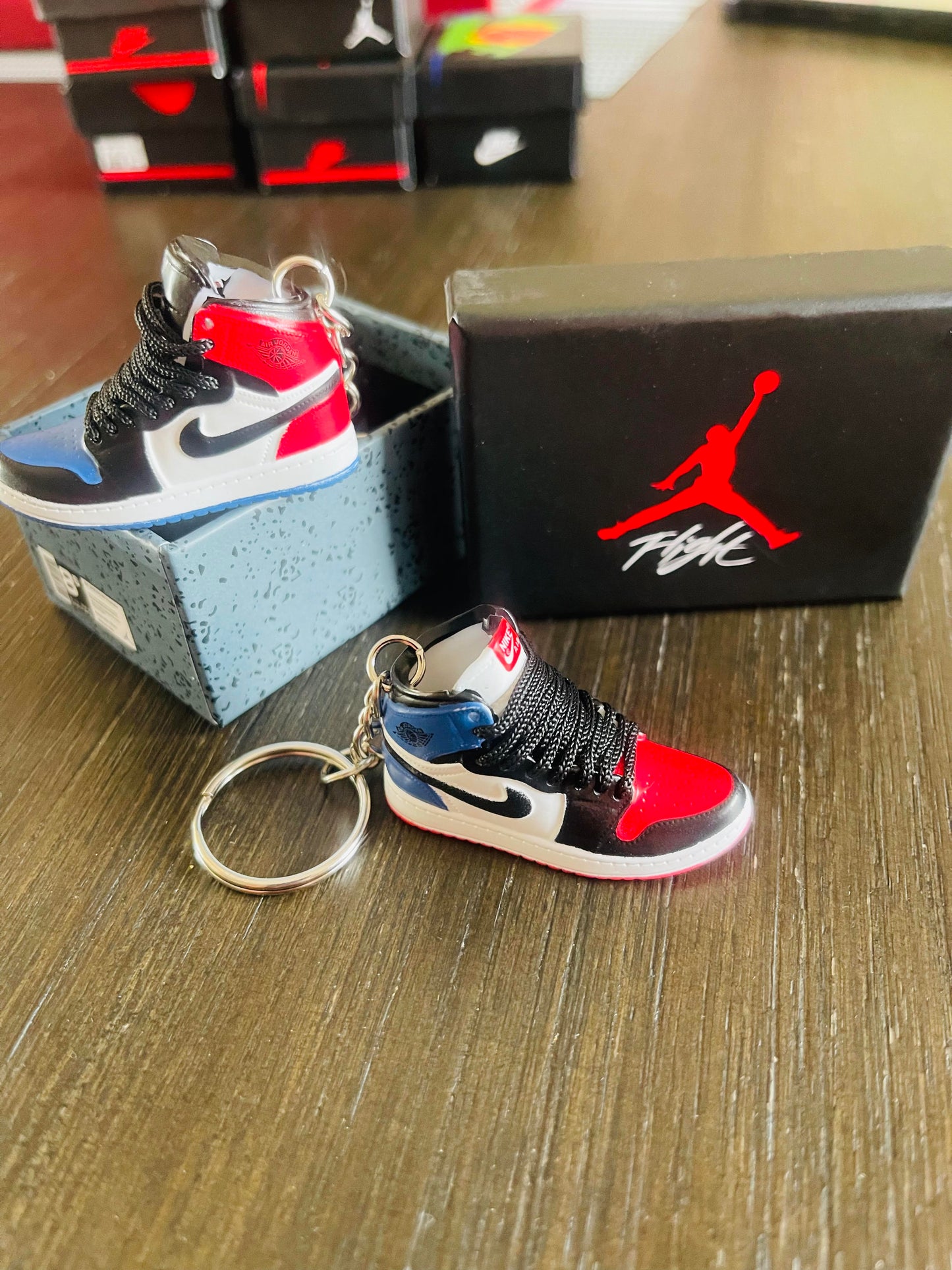 3D Shoe Key Chain With box