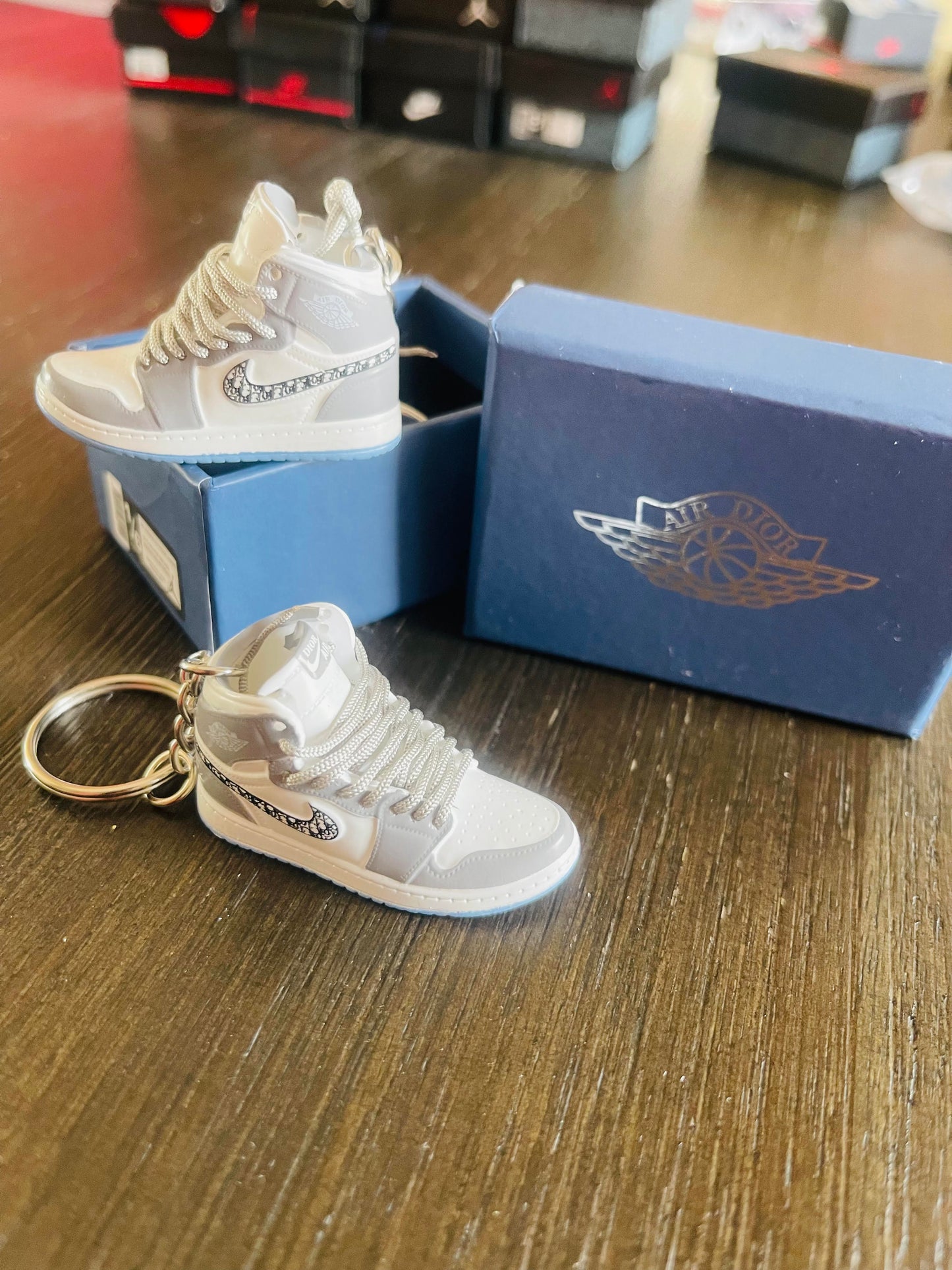 3D Shoe Key Chain With box