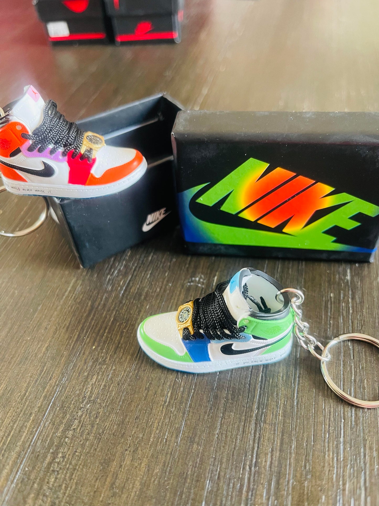 3D Shoe Key Chain With box