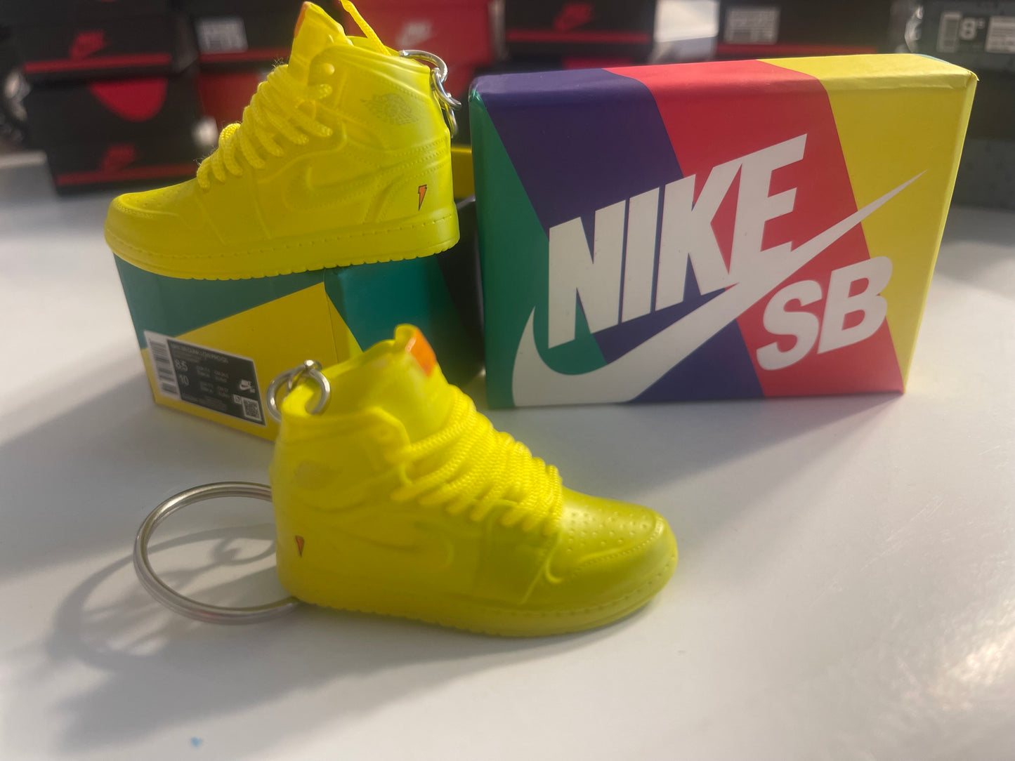 3D Shoe Key Chain With box