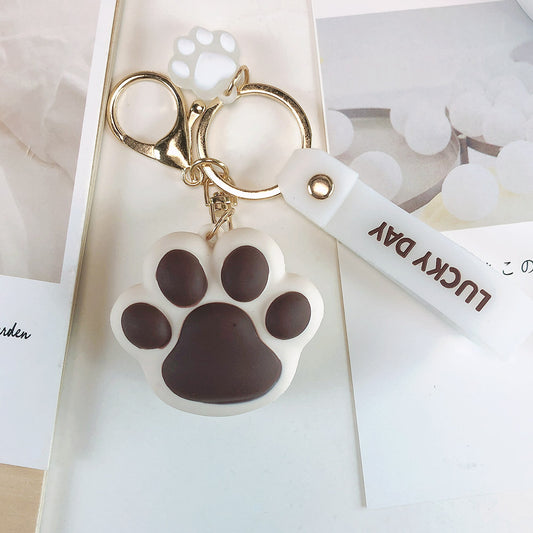 Paw Print Keychains