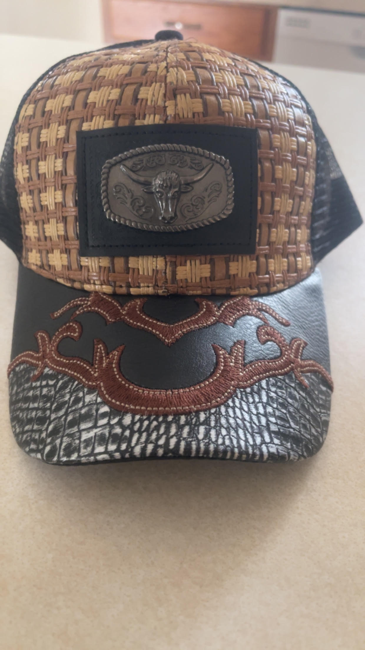 Charra Straw Trucker Caps